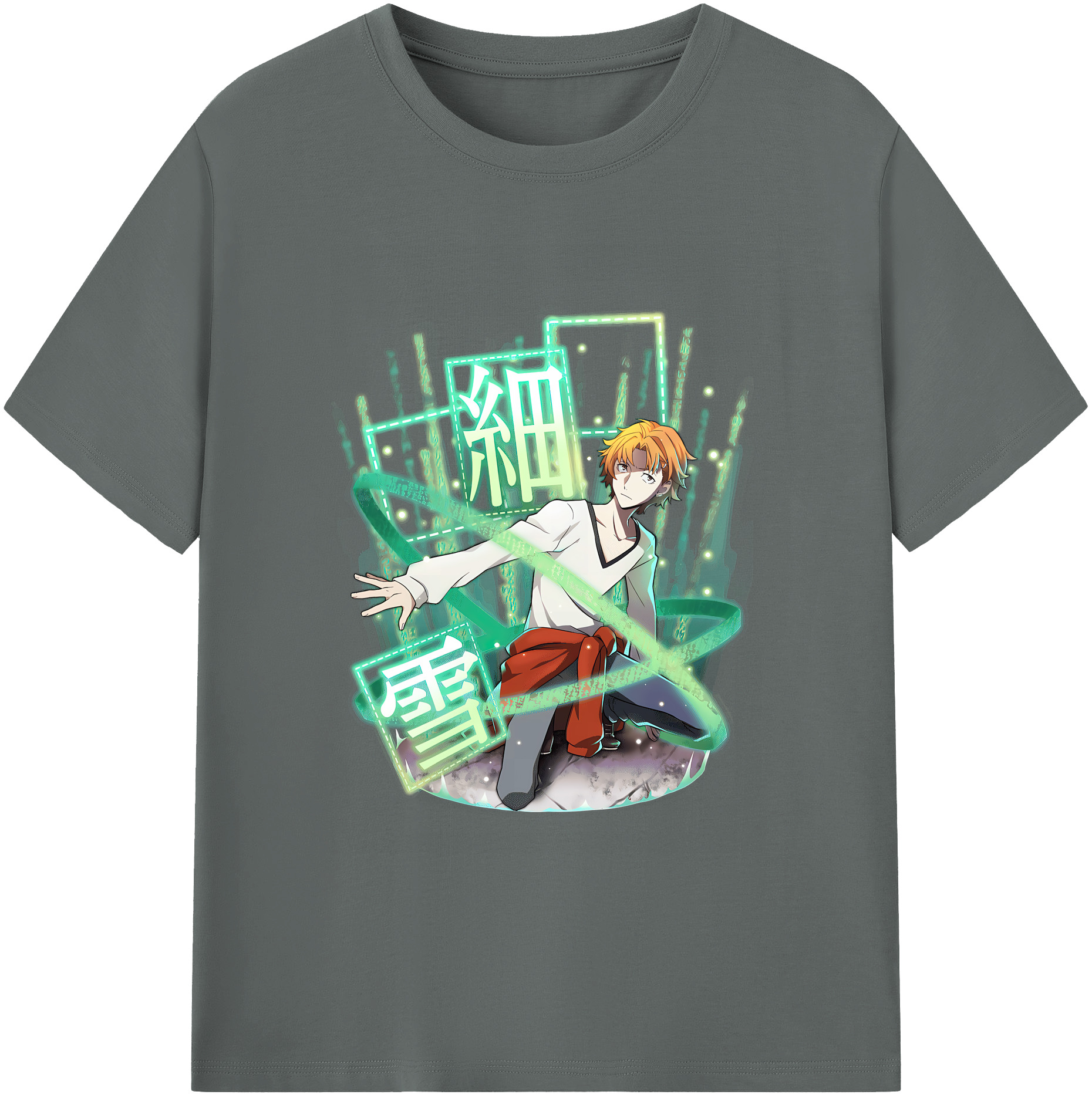 （画像用） 文豪ストレイドッグス Bungo Stray Dogs 綿100％ メンズ半袖Tシャツ｜肌触りやわらか＆通気性